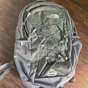 Grey North Face Backpack